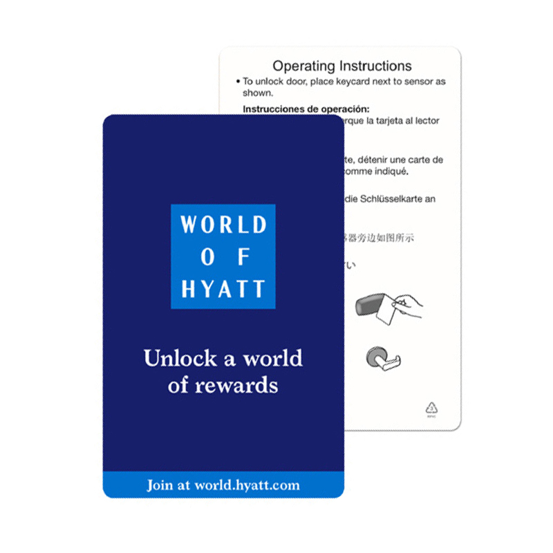 World Of Hyatt RFID Key Cards